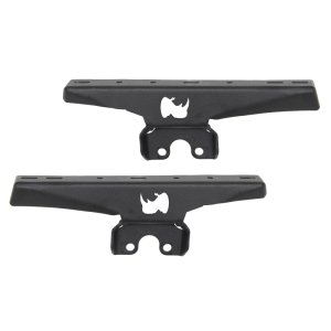 Jeep Wrangler JLU Light Mounts - Rear - Go Rhino - Textured Black - `18-`20